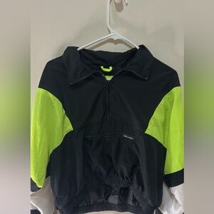 Black, White and Neon Green Jacket